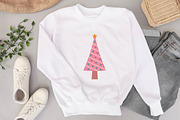 Pink Christmas Tree Set, a Seasonal Illustration by JulyGart (Thumbnail 5 of 6)
