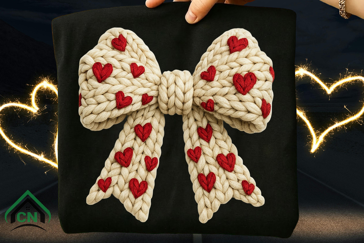 Faux Yarn Valentine’s Day Coquette, an Illustration by Craft Nest (Photo 3 of 7)