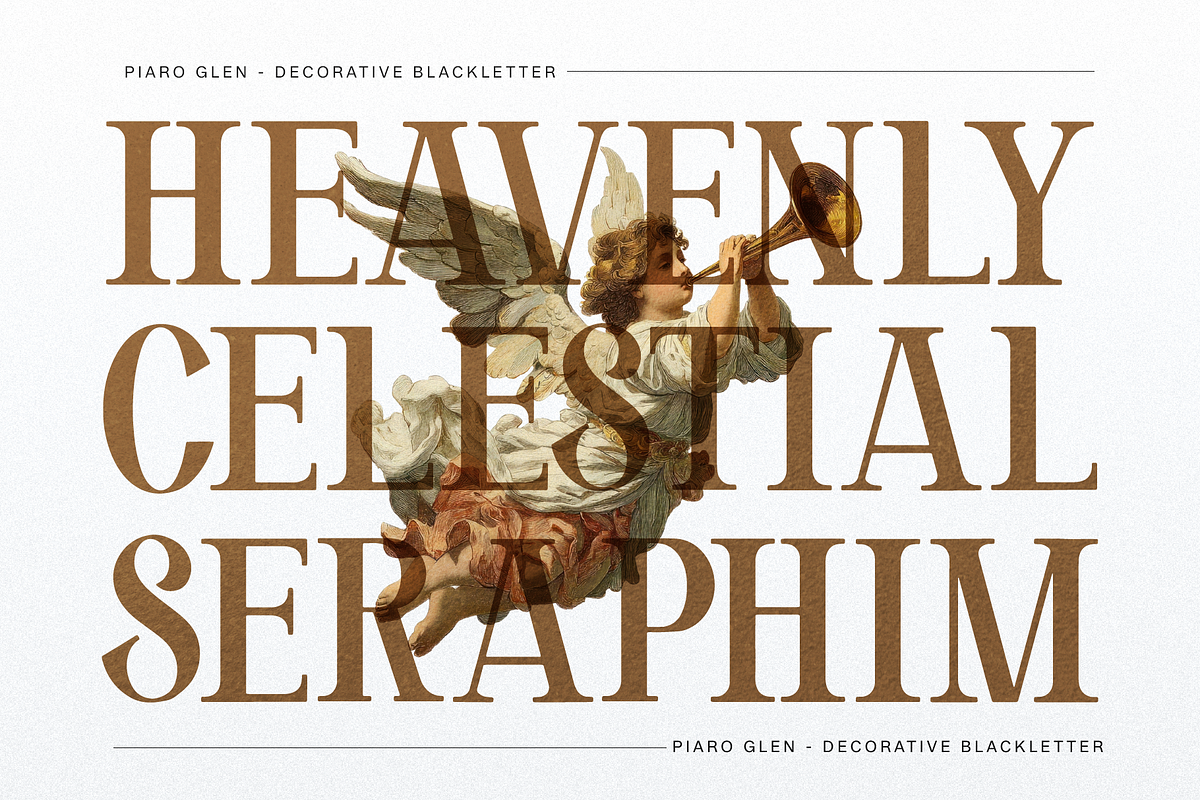 Piaro Glen | Serif Blackletter, a Blackletter Font by Denustudios (Photo 3 of 11)
