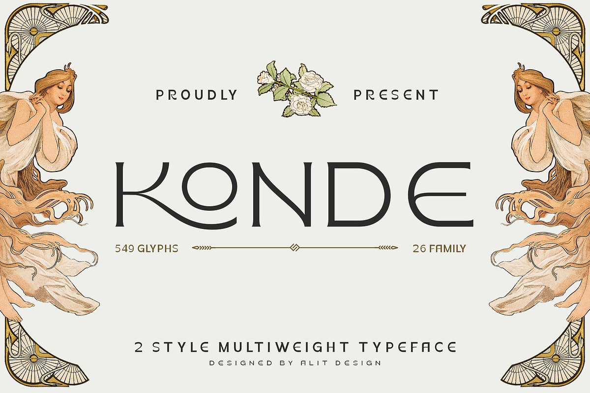 Konde Typeface, a Sans Serif Font by alit design (Photo 1 of 22)
