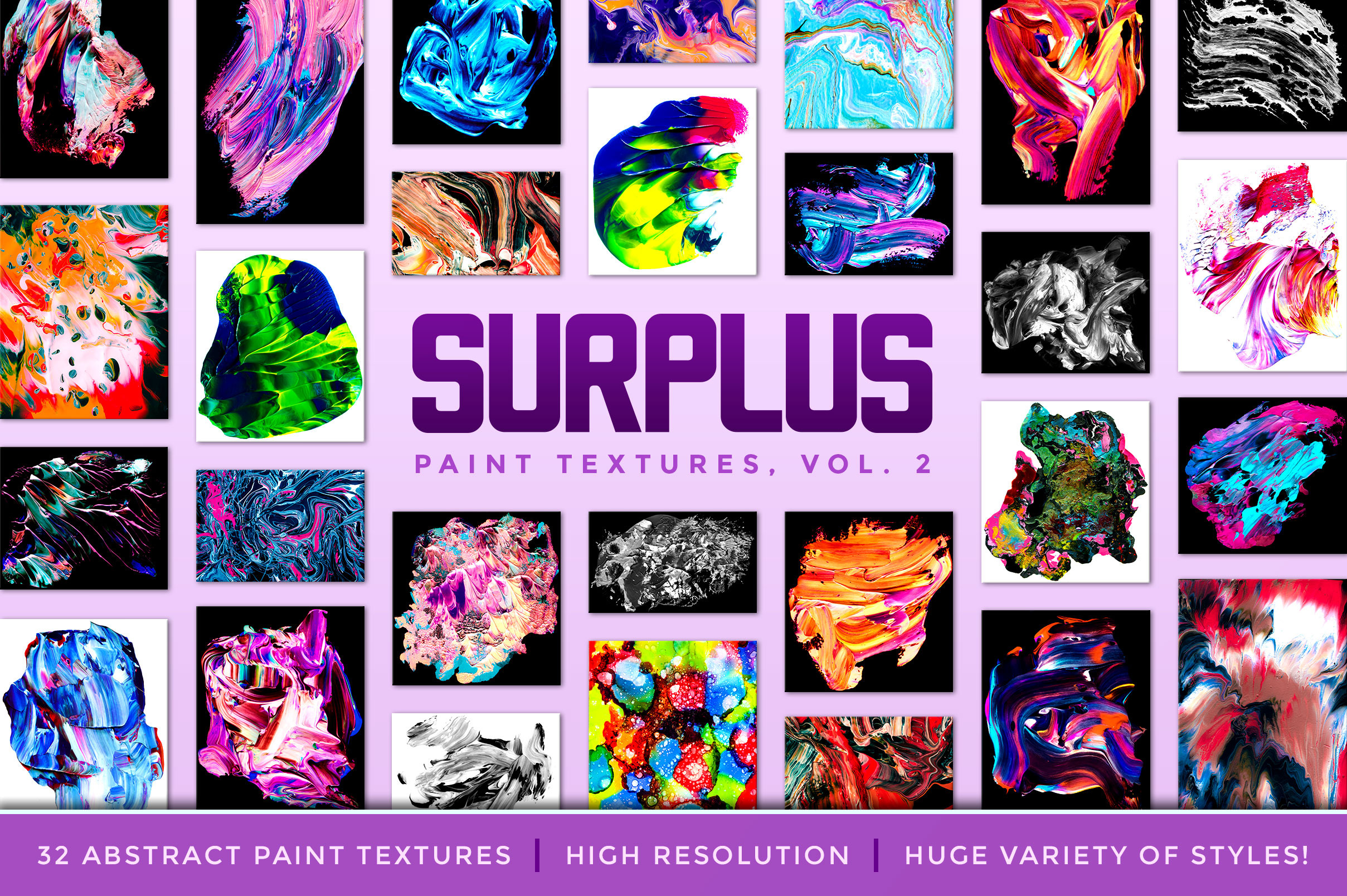 Surplus, Vol 2: 32 Paint Textures, a Texture Graphic by Chroma Supply