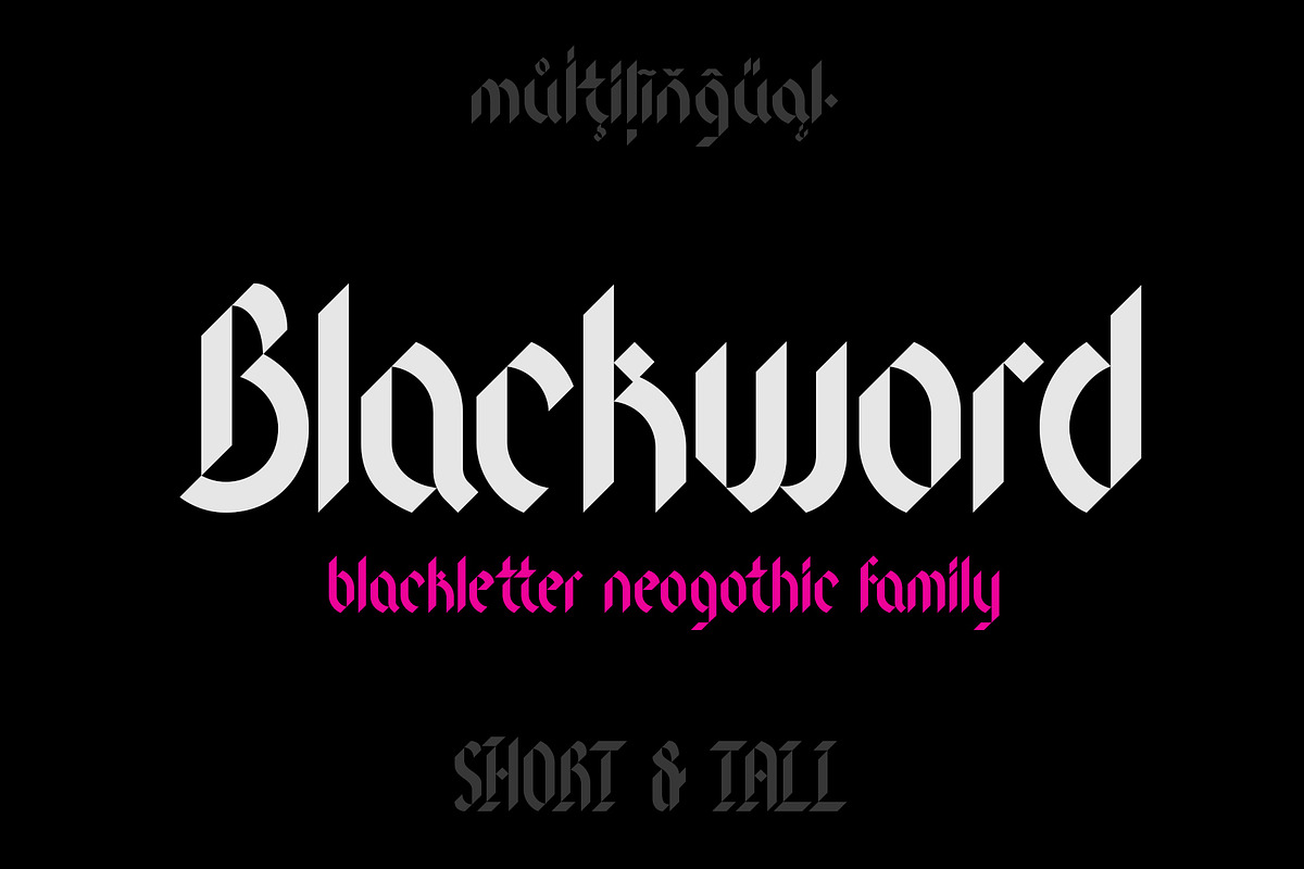 Blackword NeoGothic, a Blackletter Font by Sentavio (Photo 1 of 7)