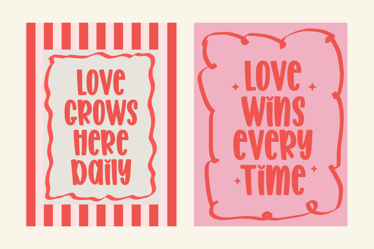 Romantic Holidays - Cute Chunky Font, a Handwritten Font by SaktiAvellin (Photo 3 of 10)