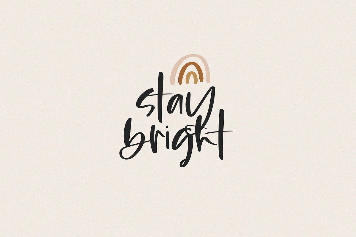Maybe | Script Font + Doodles preview 2