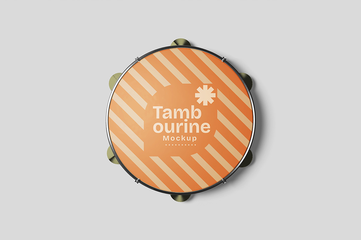Tambourine Mockup, a Product Mockup by bimockup (Photo 2 of 6)