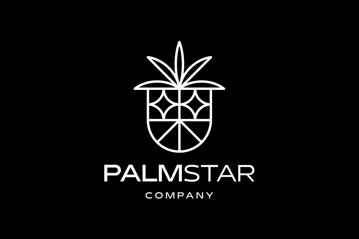 Gold Vintage Retro Palm Tree Logo, a Branding & Logo Template by Buqancreative (Photo 4 of 4)