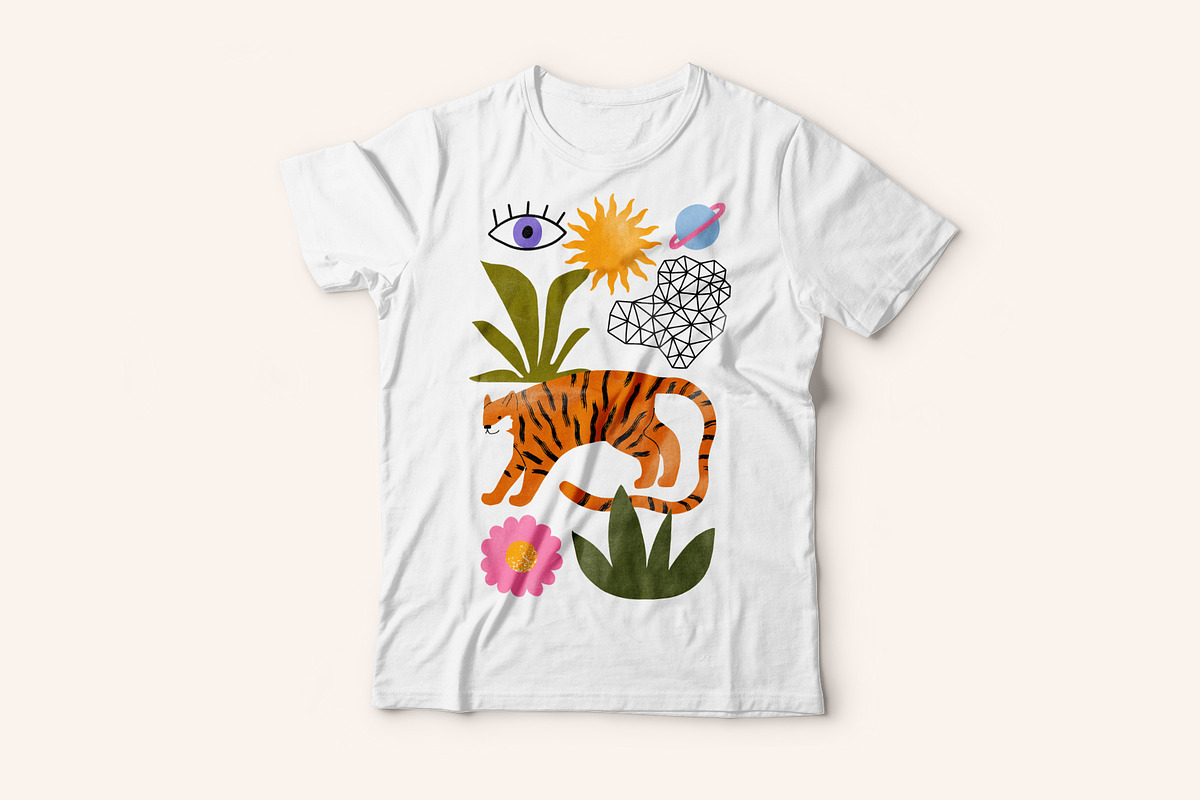 Moon Tiger Playful Graphics Bundle, an Illustration by Katerina Osa (Photo 9 of 13)