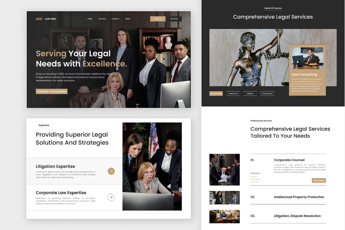 Law Firm Homepage, a Landing Page Template by Antstheme (Photo 2 of 2)