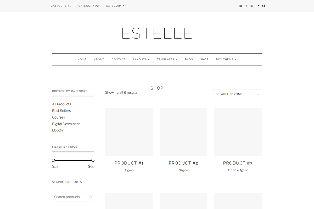 Feminine WordPress Theme | Estelle, a WordPress Template by Hello Chic Designs (Photo 3 of 4)