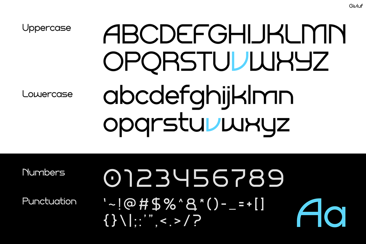 Givluf, a Sans Serif Font by Pinisi ART (Photo 2 of 10)