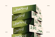 Linetical, a Sans Serif Font by Burntilldead (Thumbnail 11 of 12)