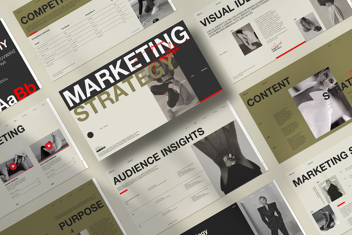 Marketing Strategy Template, a Presentation Template by CreativexGenius (Photo 2 of 11)