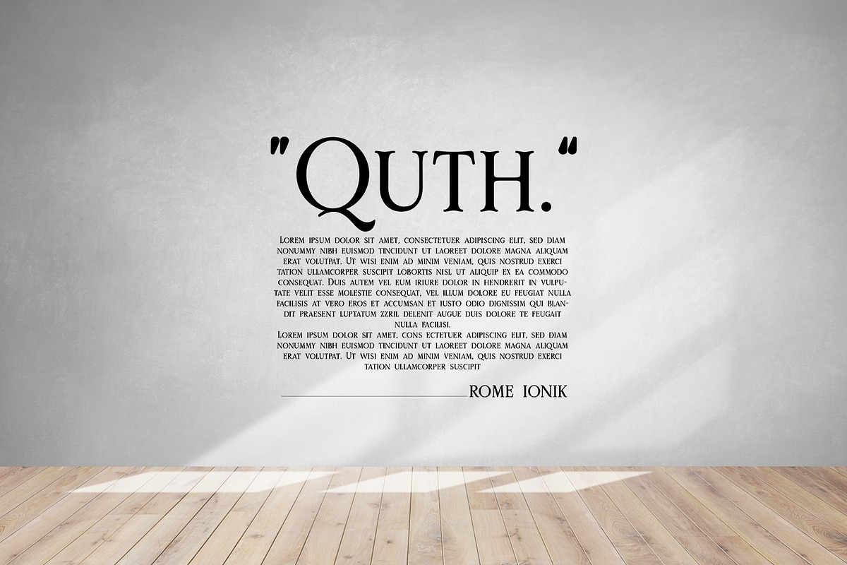 Rome Ionic, a Serif Font by Ridha-38.lineart (Photo 9 of 10)