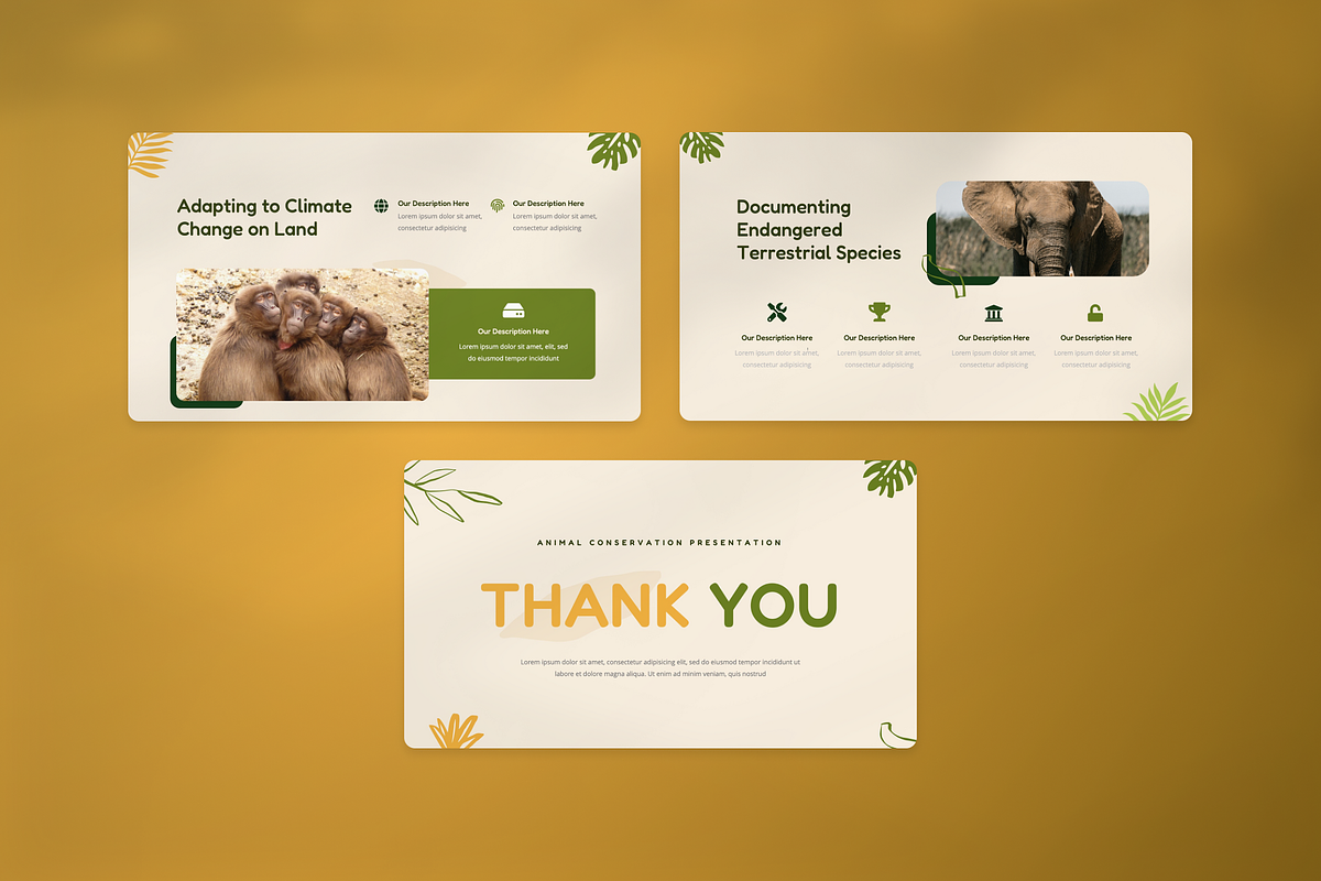 Animal Conservation PowerPoint, a Presentation Template by Annora Studio (Photo 7 of 8)