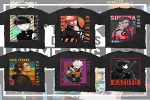 2800 Anime PNG T-shirt Designs