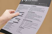Clean Resume/CV design Template, a Resume Template by designvillage (Thumbnail 2 of 13)