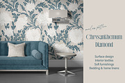 Chrysanthemum Seamless Pattern, a Pattern Graphic by Svetlana Lerie (Thumbnail 4 of 6)