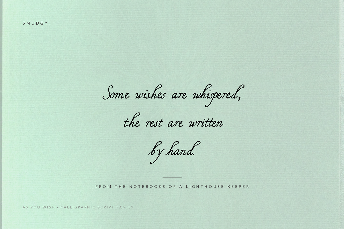 As you wish - Fonts, a Script Font by Lilithcollageart (Photo 2 of 14)