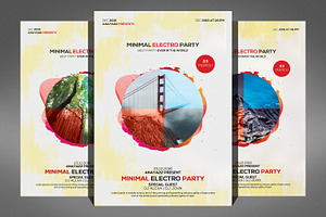 Minimal Electro Party Flyer