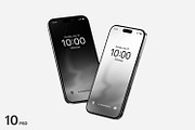 iPhone 16 Pro Mockup, an iPhone Mockup by RamStudio2 (Thumbnail 1 of 17)