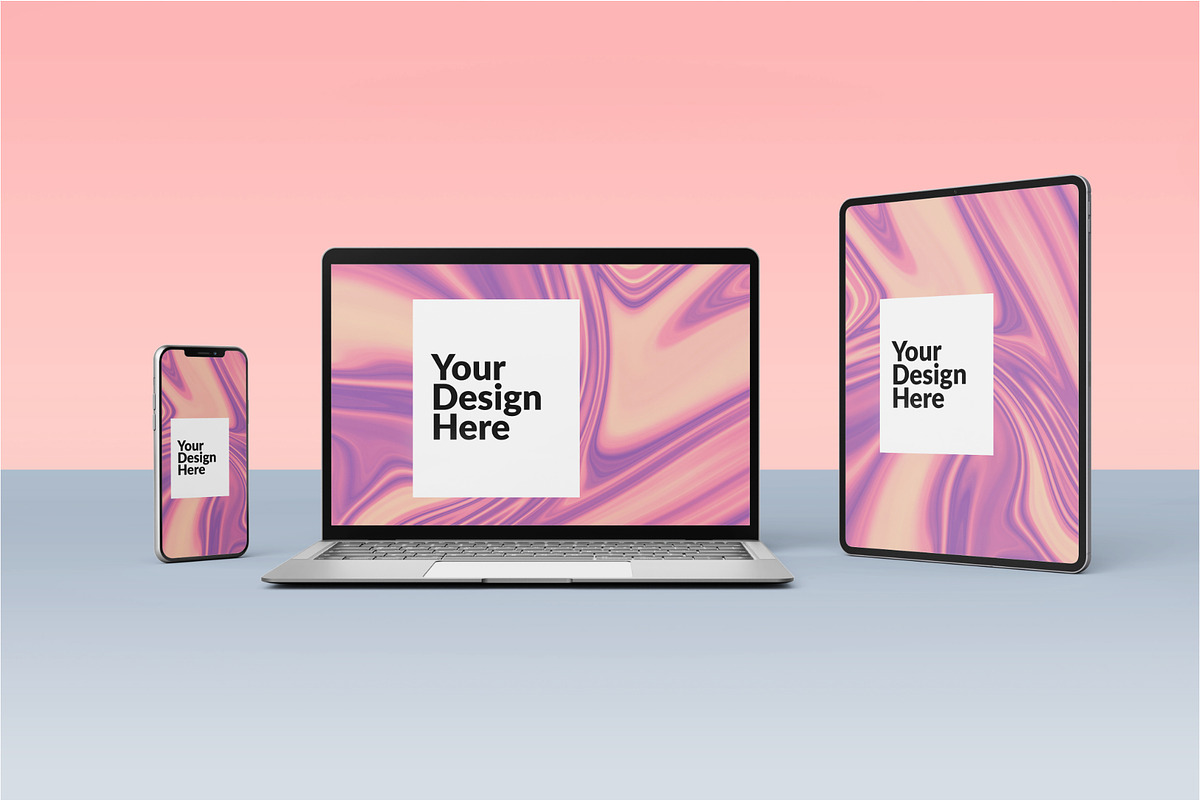 Digital Devices Screen Mockup Set, a Device Mockup by Runend (Photo 6 of 20)