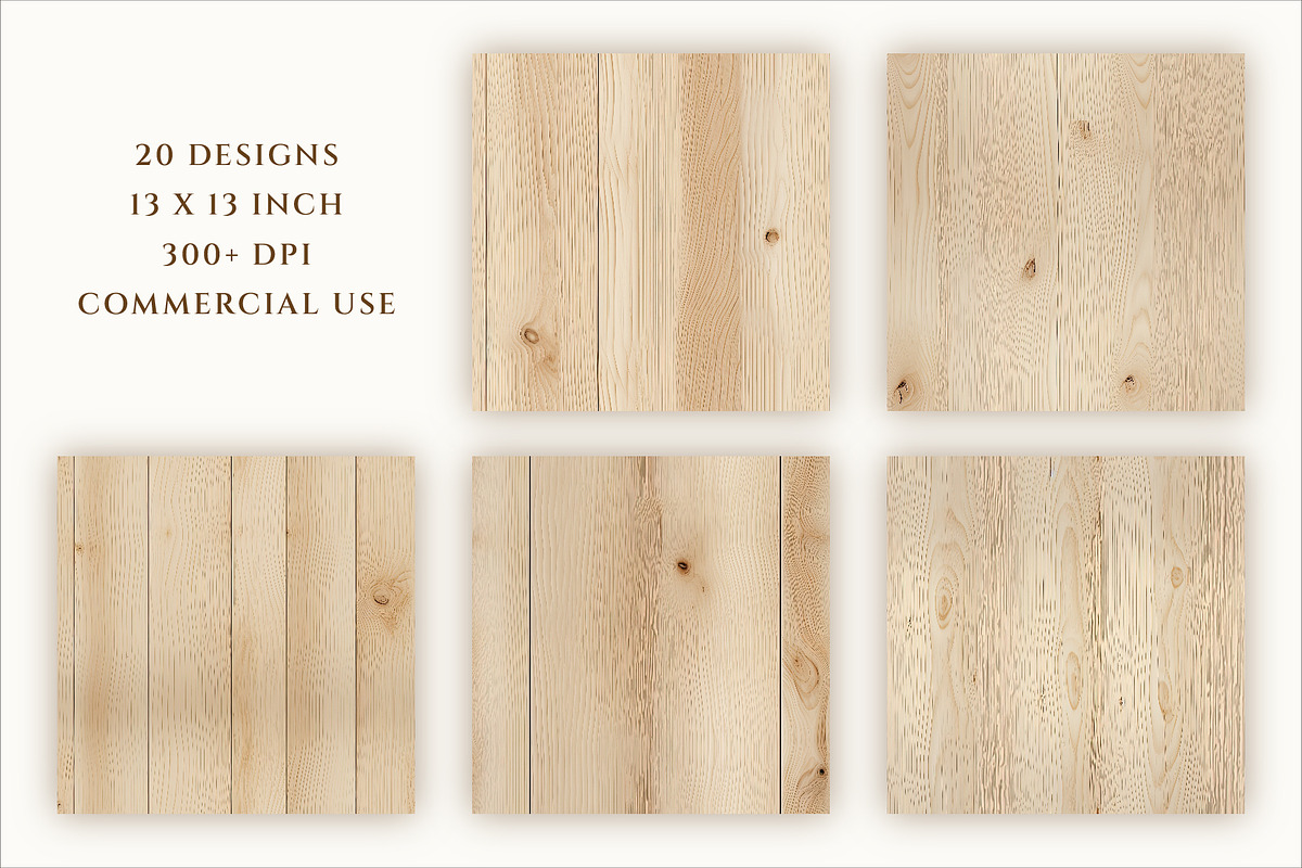 Seamless Light Wood Background, a Texture Graphic by everslide (Photo 2 of 5)