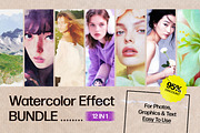 Watercolor Paint Photo Effect Bundle, a Layer Style Add-On by pixelbuddha.net (Thumbnail 1 of 14)