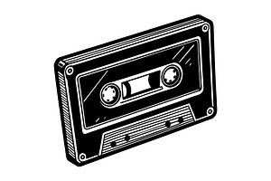 Audio cassette tape, an Icon by Mark1987