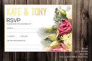 Blush Wedding Invitation Pack PSD, an Invitation Template by Zepol (Thumbnail 4 of 4)