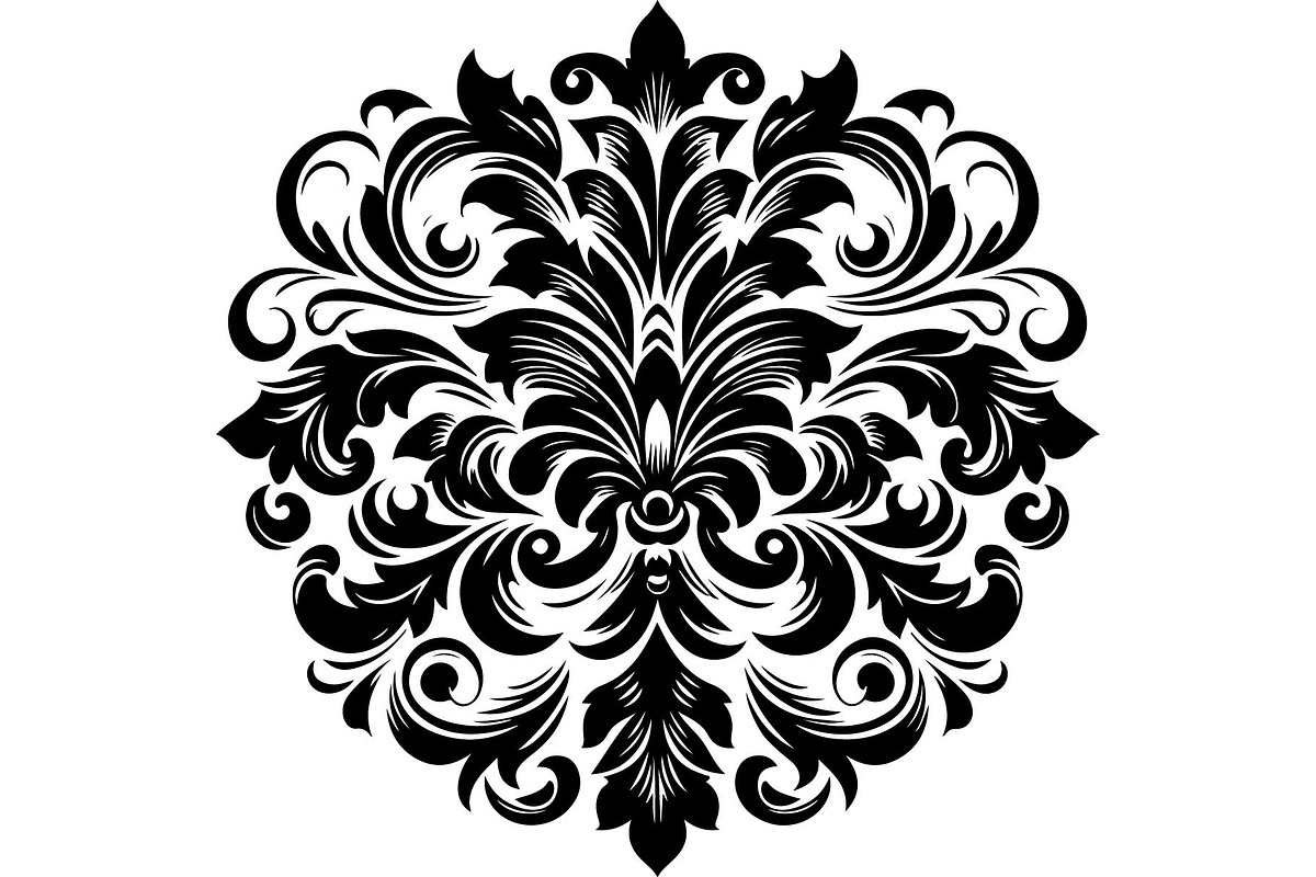 Elegant Black Floral Set, an Object Graphic by jahid234 (Photo 4 of 13)