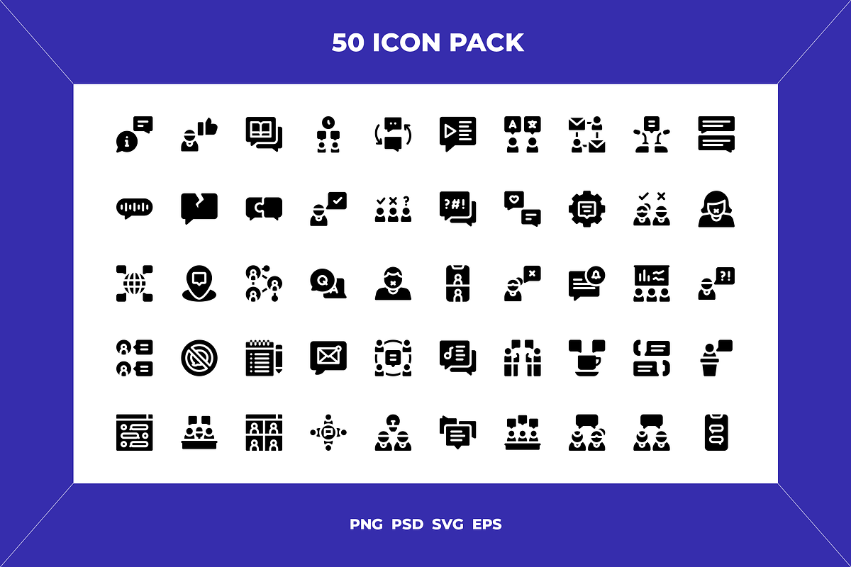 50 Discussion icons, an Icon by Wencory (Photo 1 of 2)