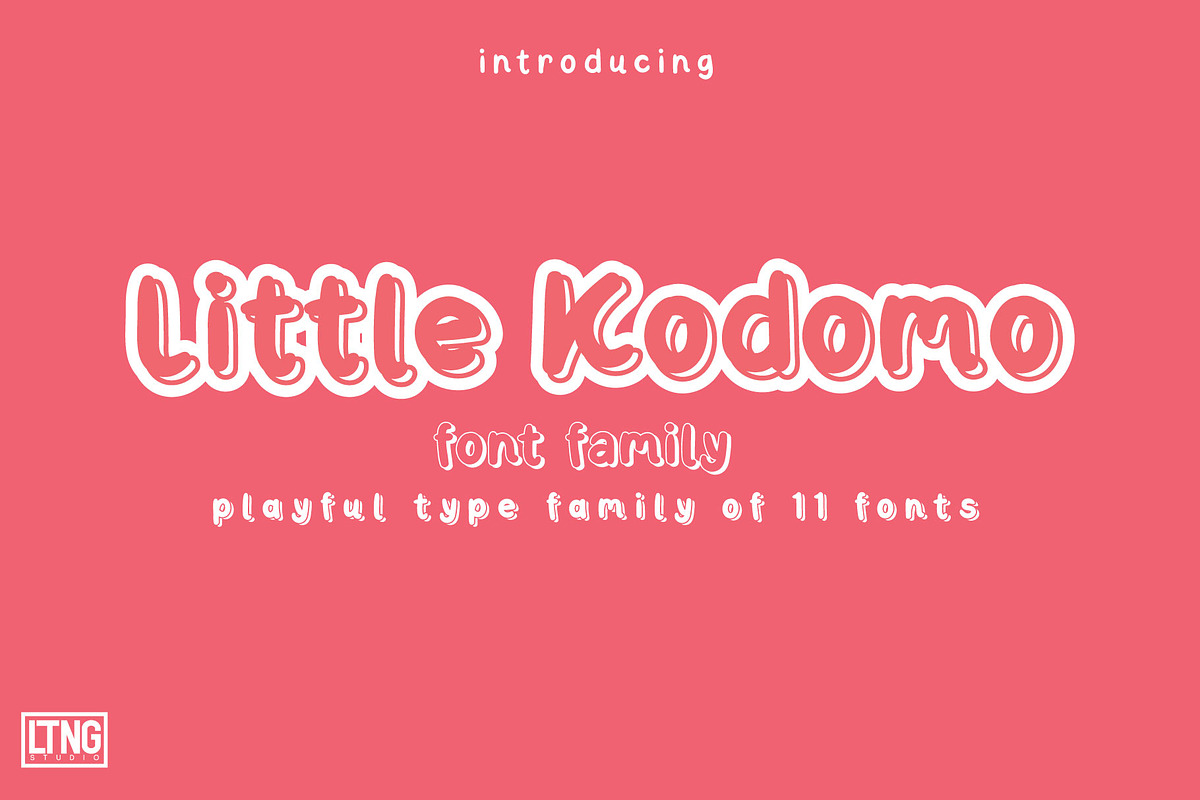 Little Kodomo Playful type family
