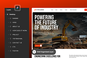 SteelMinds - Construction Agency, a Landing Page Template by SLAB! Design (Thumbnail 2 of 4)