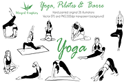 Yoga, pilates & barre illustrations, a Sport Illustration by Winged Graphics (Thumbnail 2 of 4)