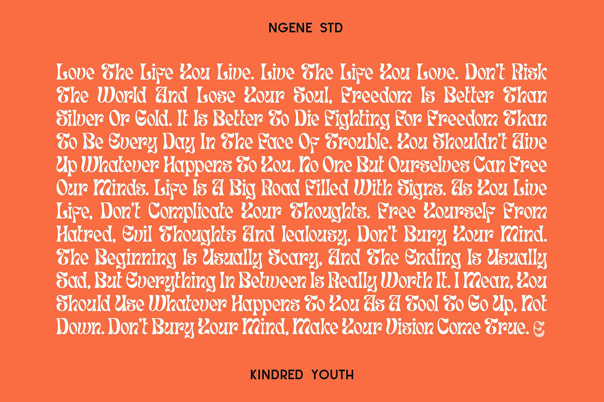 Kindred Youth, a Font by ngene (Photo 8 of 10)