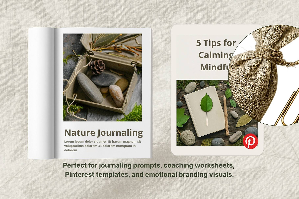 Forest Calm  Flatlays, Botanical PNG, an Object Graphic by Pachel (Photo 5 of 6)
