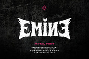 Emine Metal font (Mayhem), a Blackletter Font by Rvq Type Foundry (Thumbnail 2 of 6)