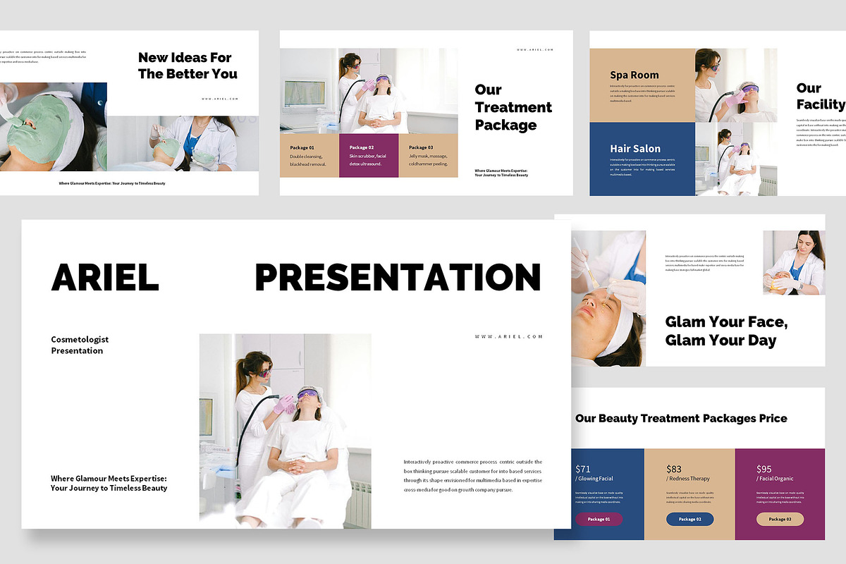 Ariel : Cosmetologist Powerpoint, a Presentation Template by Punkl Camp (Photo 1 of 9)