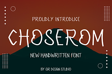 Choserom - Handwritten Font