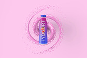 Bottle with Splash Mockup - 7 Views, a Packaging Mockup by Illusiongraphic (Thumbnail 4 of 25)