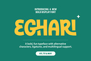 Eghari - Sans Serif, a Sans Serif Font by Lettermine (Thumbnail 1 of 10)