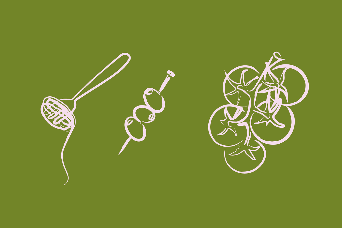 ITALIAN FOOD SET (16 ELEMENTS), a Food Illustration by Bonfloret Studio (Photo 3 of 6)