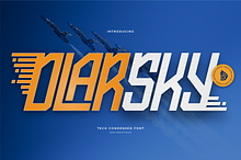 Dlar Sky | Tech Condensed Font