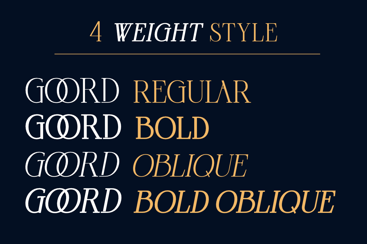Goord - Modern Serif Family, a Serif Font by Gilar Studio (Photo 7 of 10)