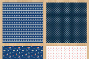Navy Paper Pack, a Pattern Graphic by Zlatoena Clipart (Thumbnail 2 of 4)