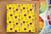 Watercolor Violet herbs and flowers, an Illustration by Olesya Morokhovets (Thumbnail 3 of 5)