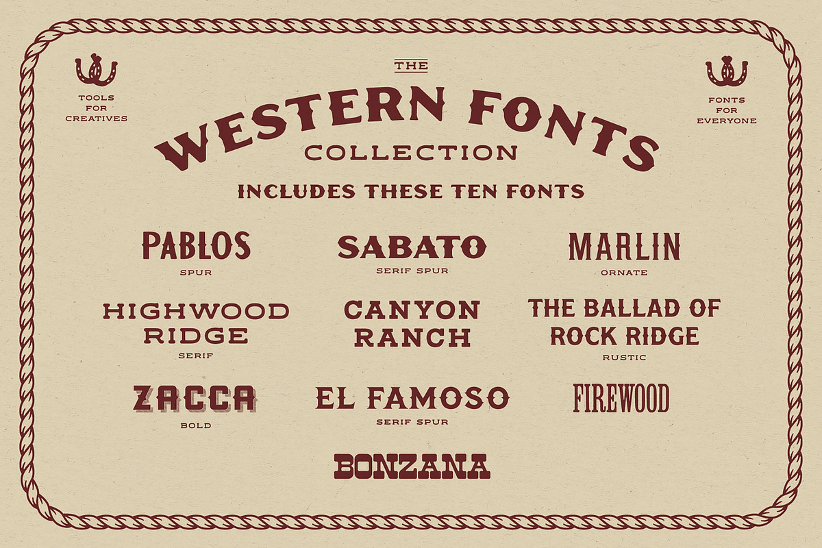The Western Fonts Collection, a Serif Font by Komet & Flicker (Photo 2 of 13)