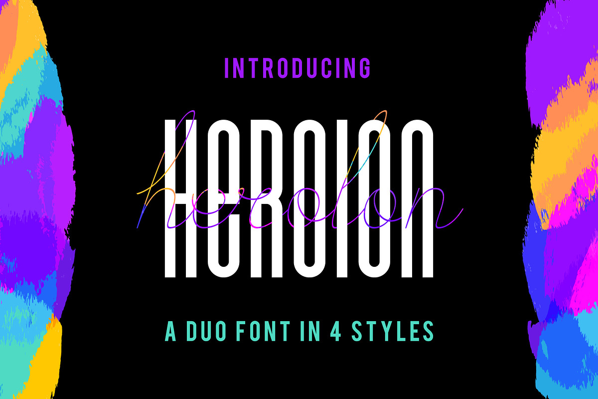 Herolon Font Duo, a Script Font by Lunarts Studio (Photo 1 of 7)