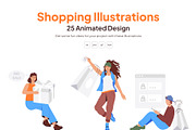 Animated Shopping Illustrations, a Person Illustration by Vectors Market (Thumbnail 1 of 4)
