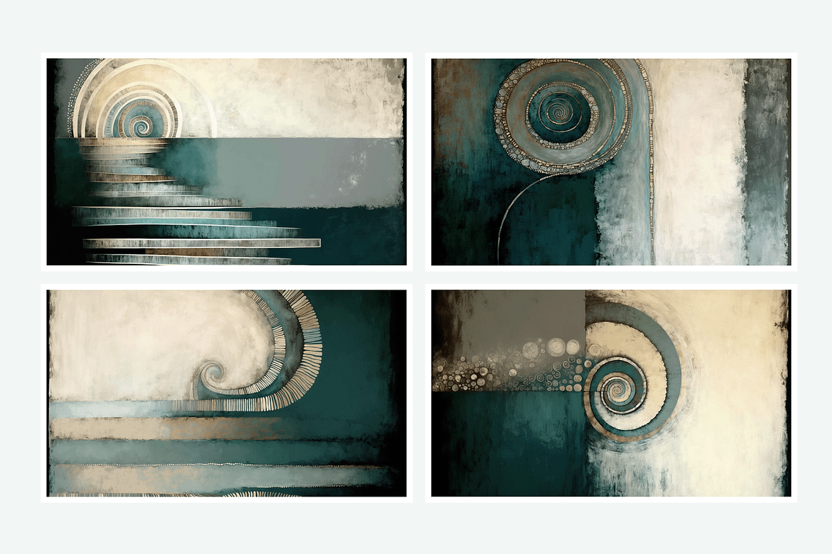 Baal Collection · Blue Spiral, a Texture Illustration by milatovar (Photo 4 of 16)
